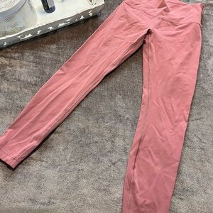 Lululemon Dusty Pink High-Waisted Leggings, Size 6
